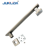 Poignée de porte en acier inoxydable à base carrée, finition bronze antique, pour porte en bois, quincaillerie pour hôtel et bâtiment