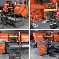 Machine de découpe de barres d'armature à grand diamètre ZUJI, à moteur principal contrôlé par PLC, conviviale pour l'utilisateur, machine professionnelle de sciage à ruban pour métaux