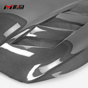 인피니티용 Q50 암형 카본 엔진 후드 Q50 V37 2014 + 탄소 섬유 전면 벤트 후드 - Product Image 2