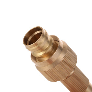 Pistolet d'arrosage à pulvérisation directe tout cuivre avec connecteur en laiton pour lavage de voiture et jardin, 15 mm, forgé durablement - Product Image 1