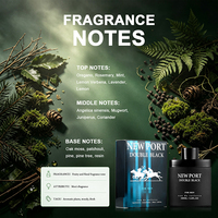 Parfum pour homme HANNA'S SECRET - Parfum fruité longue durée, vaporisateur, style naturel et tendance, flacon en verre de 100 ml