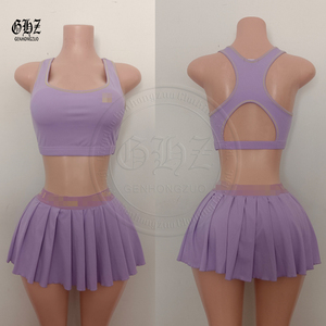 Ensemble deux pièces d'été personnalisé pour femmes : débardeur tube sans manches et short – Tenue de détente et de fitness – Collection 2026 du fabricant de vêtements - Product Image 4