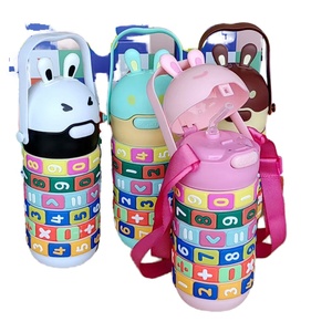 Botella para Bebés, Antiderrames, con Pajita, 520 ml, Reutilizable, Segura para Alimentos, para la Escuela, Guardería, Viajes, Estimula el Desarrollo Cerebral - Product Image 1