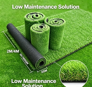 Césped Artificial de Alta Densidad, Césped Sintético para Exteriores, Alfombra Decorativa Verde Realista - Product Image 6