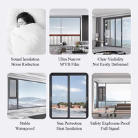 Ventanas Corredizas Horizontales de Aluminio Modernas con Rotura de Puente Térmico, Doble Acristalamiento, Aislamiento Térmico y Ahorro de Energía
