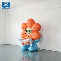 Modèle de Mascotte Gonflable Personnalisée en Forme de Fleur ou de Personnage de Dessin Animé pour Publicité et Décoration d'Événements Extérieurs