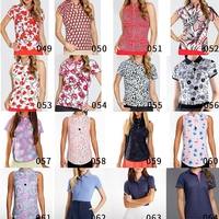 Camiseta de Golf Casual para Mujer Yutuo, Transpirable, Tejida, con Estampado de Leopardo, Ecológica y Cómoda