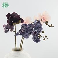 Orchidée Phalaenopsis Artificielle Réaliste 75cm à 3 Têtes pour Décoration de Mariage, Maison, Fête et Composition Florale