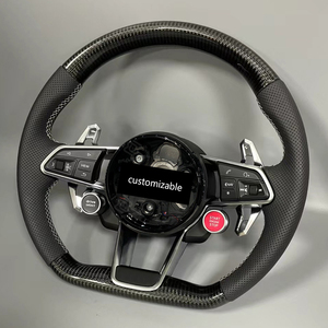 <span class=keywords><strong>Volant</strong></span> en fibre de carbone personnalisé pour Audi <span class=keywords><strong>S</strong></span> <span class=keywords><strong>Line</strong></span> <span class=keywords><strong>A3</strong></span> A4 A5 A6 Q3 Q5 Q7 Q8 RS3 RS4 S3 TT R8 Racing Flat Bottom Plug and Play - Product Image 1