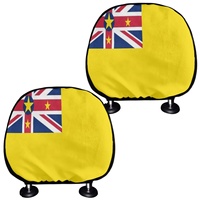 Lot de 2 housses de repose-tête de voiture imprimées par sublimation, protection durable en polyester pour appuie-tête de voiture, vente en gros