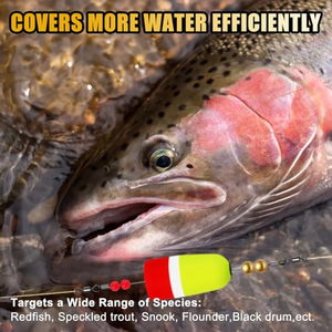 En stock 19cm 18g 20g Plombs de pêche américains classiques populaires ovales pour la pêche au redfish avec flotteurs en liège - Product Image 2