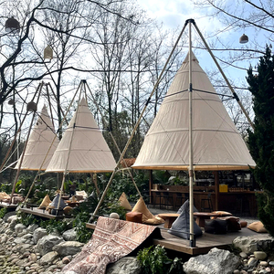 Tende per Eventi all'Aperto, Decorative per Feste e Festival, <span class=keywords><strong>Tenda</strong></span> Lanterna in <span class=keywords><strong>Bambù</strong></span> Stile Coody per Celebrità di Internet, <span class=keywords><strong>Tenda</strong></span> per Hotel - Product Image 1