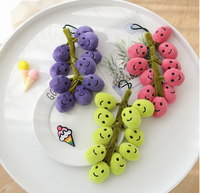 Ruunjoy Nettes Gesicht Gemüse Aubergine Plüsch puppe Gefüllte Weiche Frucht Birne Pfirsich Mandarine Banane Baby Appease Spielzeug für Kinder