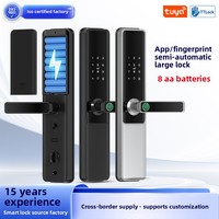 Serrure Intelligente Série N2 WiFi pour Application, Carte Mémoire Cloud, Mot de Passe, Empreinte Digitale, Entrée de Porte, Sécurité Domestique