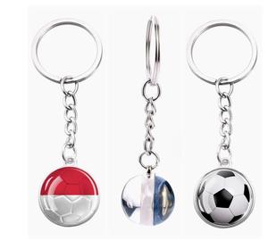 Porte-clés et pendentif de sac en verre avec fleur en cristal, motif drapeau national de la Thaïlande, bijou souvenir de voyage - Product Image 3