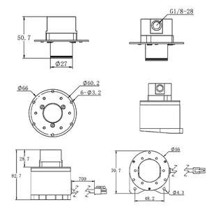 ปั๊มเกียร์ขนาดเล็กแบบแม่เหล็กขับเคลื่อนด้วยมอเตอร์สเต็ปเปอร์ DOCOD ทนทานต่อการกัดกร่อนที่แรงดันสูง สำหรับอุตสาหกรรมระบายความร้อนแบตเตอรี่ลิเธียม - Product Image 5