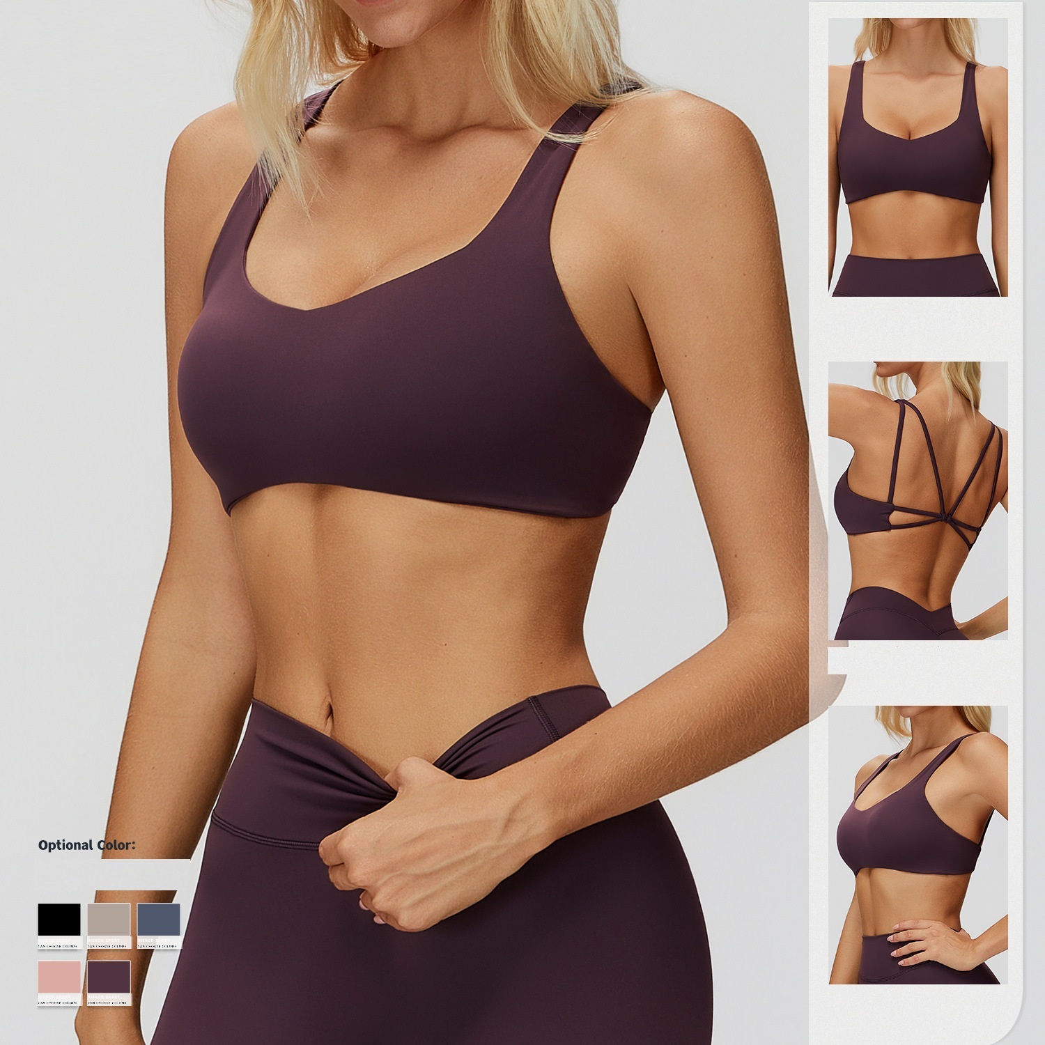 Activewear Breathable Gym Bra Fitness Women Clothing Fitness Top Sports Bra for Women