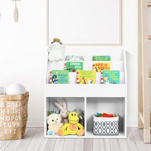 OEM Tùy Chỉnh Trẻ Em Trắng Kệ Sách Đồ Chơi Lưu Trữ Tủ Tổ Chức Lớn Cubes Tủ Sách Hiển Thị Sling Giá Cho Vườn Ươm Phòng Ngủ - Product Image 3