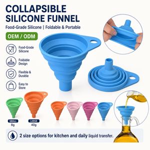 Tasse en silicone pliable LA ODM/OEM, durable, réutilisable, multicolore, 100 % écologique, 1 pièce, accessoires de bar pour camping en extérieur - Product Image 1