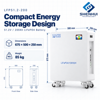 Batterie au phosphate de fer et de lithium 51,2 V 200 Ah, pack de batteries LiFePO4 pour stockage solaire et système d'énergie renouvelable