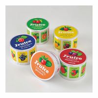 Produits d'autocollant de tasse de jus d'étoile de clignotant en verre d'usine de la Chine