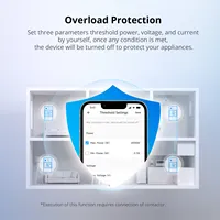 Sonoff POWCT 100A Compteur de puissance intelligent WiFi avec capteur CT séparé, puce ESP32, moniteur d'énergie pour hôtel, compatible Android, Alexa, Google Home