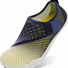 <span class=keywords><strong>Chaussures</strong></span> d'été unisexes pour l'extérieur, style <span class=keywords><strong>pieds</strong></span> nus, avec empeigne en maille antidérapante et semelle extérieure en caoutchouc, blanches, taille US (Femmes 5.5 Hommes 4) = EU36 - Product Image 2