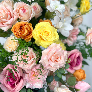 SUNWEDDING vendita calda rose arco colore-sbiadimento fiore artificiale pilastro arco <span class=keywords><strong>Kit</strong></span> arredamento realistico per le proposte di natale/matrimonio - Product Image 2
