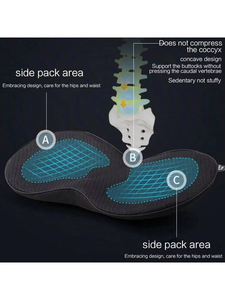 Cojín Multifuncional Universal para Asiento de Coche, Soporte Lumbar con Memoria, Comodidad para el Conductor - Product Image 6