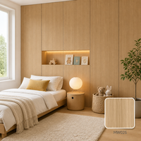 Panneau mural en WPC imitation bois de teck, revêtement imperméable pour intérieur, idéal pour les hôtels, les bureaux, les halls d'accueil, les villas