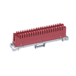 <span class=keywords><strong>Fibertel</strong></span> Módulo de conmutación de 10 pares con guía de cable Accesorio de telecomunicaciones de color rojo TJ03A110B - Product Image 1