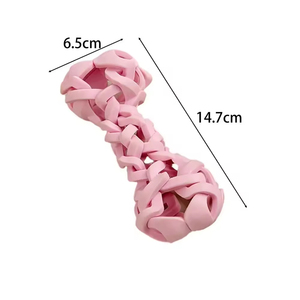 Cavo che perde denti di pulizia incandescente osso cane masticare giocattolo TPR tessuto di gomma luce lampeggiante luce campana palla per l'intrattenimento del cane - Product Image 2
