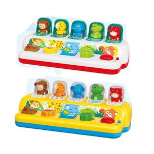 Ensemble de puzzles animaux interactifs à faire apparaître, cinq clés pour le trouver, avec <span class=keywords><strong>musique</strong></span> et lumières, jouet d'apprentissage précoce pour nourrissons et tout-petits - Product Image 1