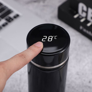 Chai Nước Thông Minh Có Màn Hình Hiển Thị Nhiệt Độ Led Cốc Giữ Nhiệt Hai Lớp Bằng Thép Không Gỉ Bình Nước Có Bút Đánh Dấu Thời Gian - Product Image 2