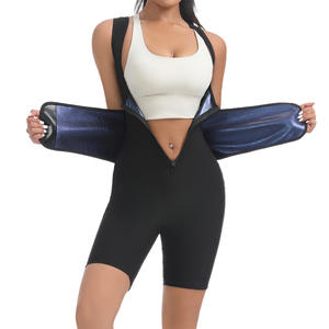 Trajes de Sauna <span class=keywords><strong>para</strong></span> mujer, <span class=keywords><strong>chaleco</strong></span> de entrenamiento de cintura de Sauna de cuerpo completo, trajes de sudor, monos de Sauna, moldeador de Cuerpo Adelgazante - Product Image 1