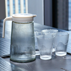 Ensemble de pichets et de bouilloires <span class=keywords><strong>en</strong></span> <span class=keywords><strong>verre</strong></span> pour la maison, style tendance, pour thé et <span class=keywords><strong>eau</strong></span> froide - Product Image 2