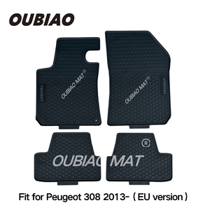 Tappetini in PVC di Precisione per <span class=keywords><strong>Peugeot</strong></span> <span class=keywords><strong>308</strong></span> <span class=keywords><strong>2013</strong></span>- Antiscivolo e Inodore, Spessore 10MM, Per Tutte le Stagioni, Set Completo 4 Pezzi - Product Image 2