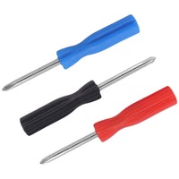 Mini tournevis cruciforme 58 mm de long, manche en plastique, qualité DIY, personnalisable OEM, finition nickelée pour téléphone portable