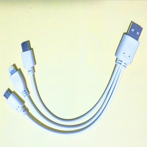 <b>3</b> In 1 Adapter <b>Usb</b> Audio Converter <b>Cable</b> For Mobile Phone 15cm PVC Plug In - Product Image 2