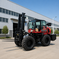 Nouveau chariot élévateur tout-terrain robuste de 5 tonnes, 4x4, diesel, homologué CE, chariot élévateur BLT pour la construction