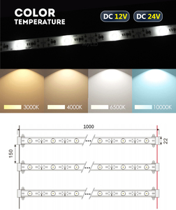 Barre lumineuse LED rétroéclairée en gros, 12V/24V, simple rangée, 14 LED, IP67, 16,8W, pour enseignes publicitaires et caissons lumineux - Product Image 5
