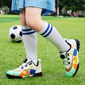 Chaussures <span class=keywords><strong>de</strong></span> Football pour enfants, <span class=keywords><strong>taille</strong></span> <span class=keywords><strong>28</strong></span>-39, vente en gros, boutons pivotants pour l'extérieur et l'intérieur - Product Image 5
