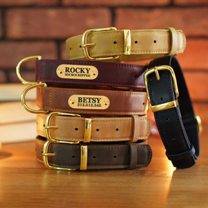 Personal isierte Kunstleder Hunde halsband Kunden spezifische Haustier halsbänder Luxus-Haustier halsbänder für Hunde - Product Image 1