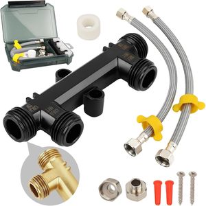 Watts Water <b>Heater</b> Bypass Valve Kit 0.5 In Ports Chrome Plated Brass Easy Install For Hot Water Recirculation - Product Image 1