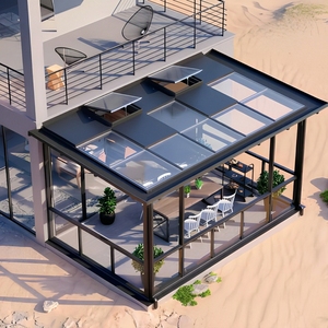 Véranda préfabriquée en aluminium et verre, modulaire et portable, pour porche avant, terrasse, toit plat, serre. - Product Image 4