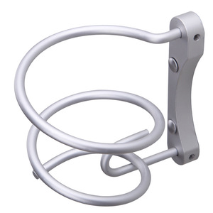 Wall Mounted Hair Dryer Holder Stainless Steel Round Bathroom <b>Storage</b> <b>Rack</b> For Salon Barbershop - Product Image 3