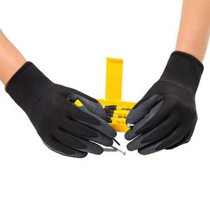 Guantes antidérapantes en caoutchouc enduit de <span class=keywords><strong>Latex</strong></span>, multi-usages, <span class=keywords><strong>Orange</strong></span>, Construction, réparation, entrepôt, gants de sécurité pour jardin - Product Image 2
