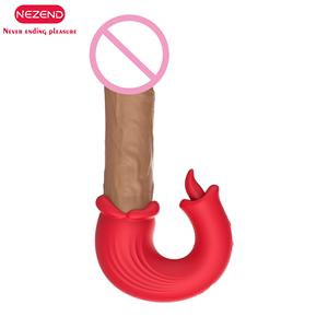 Hot Tong Vibrator 10 Thuring Likken Modi <span class=keywords><strong>G</strong></span> <span class=keywords><strong>Spot</strong></span> Clitoris Stimulatie Siliconen <span class=keywords><strong>Dildo</strong></span> Vibrerende Seksuele Speeltjes Voor Vrouwen - Product Image 5