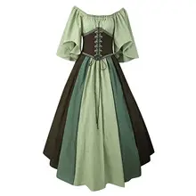16 Gaya Kostum Renaisans Abad Pertengahan Wanita Cosplay Gaun Atas Kostum Retro Victoria Steampunk
