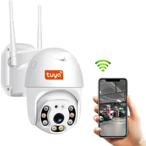 4MP 2.4G & 5G WIFI Tuya Smart wifi cctv camera IP Network PTZ camera with human detect smart IR auto tracking function